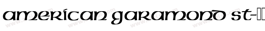 American Garamond St字体转换